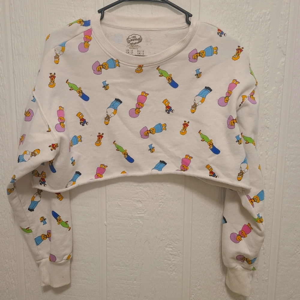 The Simpsons Cropped Sweatshirt